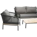Miniatyrbild 4 av 5: Andorra lounge set 4 delar svart,natur.