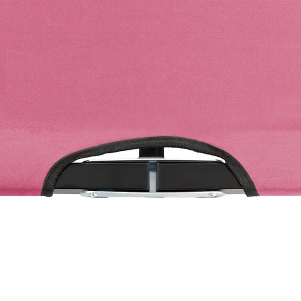 2-personers liggestol foldbar stål pink