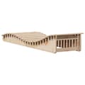 Miniatyrbillede 7 af 10: liggestole 2 stk. 205x60x31,5 cm massivt fyrretræ