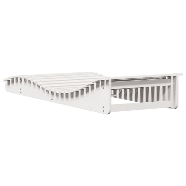 Solsäng vit 205x80x31,5 cm massiv furu