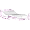 Miniatyrbillede 9 af 9: liggestol 205x110x31,5 cm massivt douglasgran