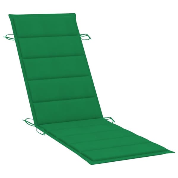 Solsäng med bord och dyna massivt akaciaträ