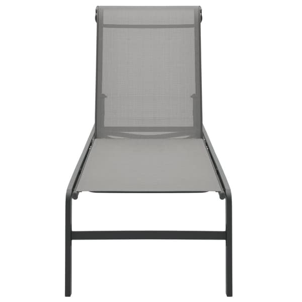 vidaXL Solsenger 2 stk med bord textilene og stål