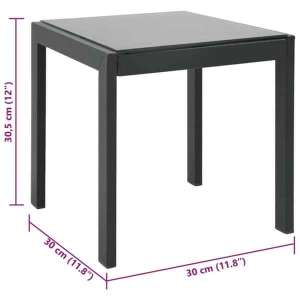 vidaXL Solsenger 2 stk med bord textilene og stål
