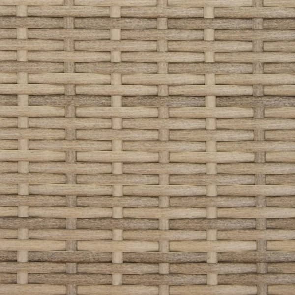 vidaXL Solsäng med dynor beige konstrotting
