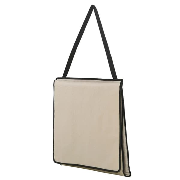 Rootz Beach Lounger - Fällbar justerbar - Ryggstöd - Sidoficka - Mjuk stoppning - Stålram - Polyester - Beige - 142L x 51W x 40H cm