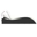 Miniatyrbillede 6 af 9: vidaXL liggestol med hynde 60x205x73 cm polyrattan sort