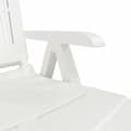 Miniatyrbild 9 av 10: vidaXL Solsäng vit plast -  Solsängar