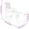 Miniatyrbild 10 av 10: vidaXL Solsäng vit plast -  Solsängar