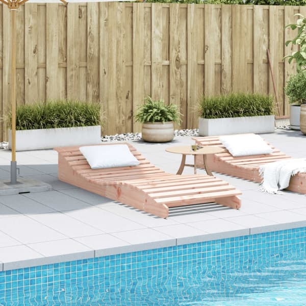 vidaXL Solsäng 205x80x31,5 cm massivt douglasträ -  Solsängar