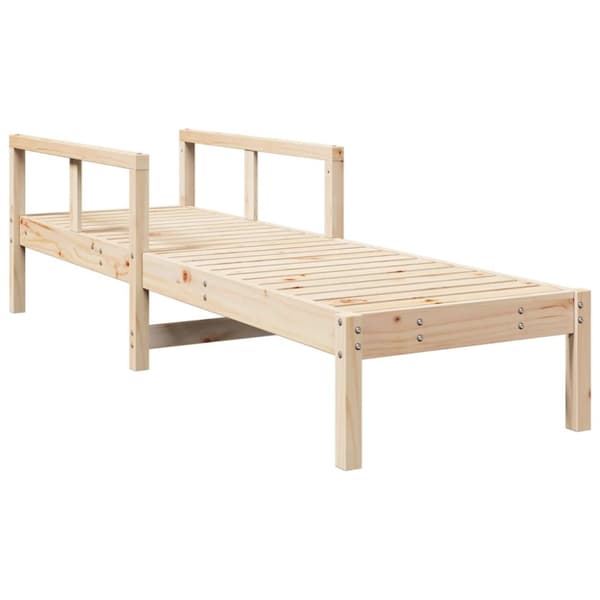 vidaXL Solsäng 199,5x62x55 cm massiv furu -  Solsängar