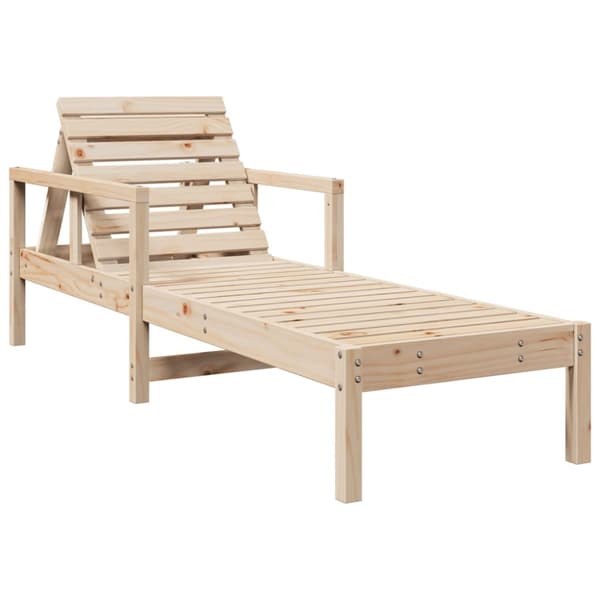 vidaXL Solsäng 199,5x62x55 cm massiv furu -  Solsängar