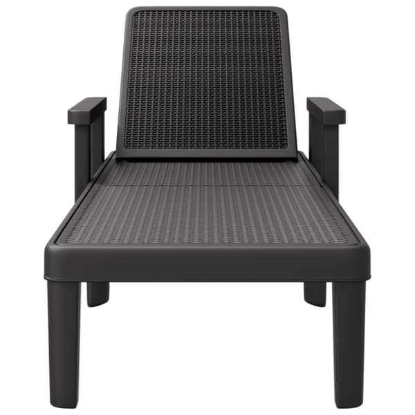 vidaXL Aurinkotuoli musta 159x68x83,5 cm polypropeeni -  Aurinkotuolit