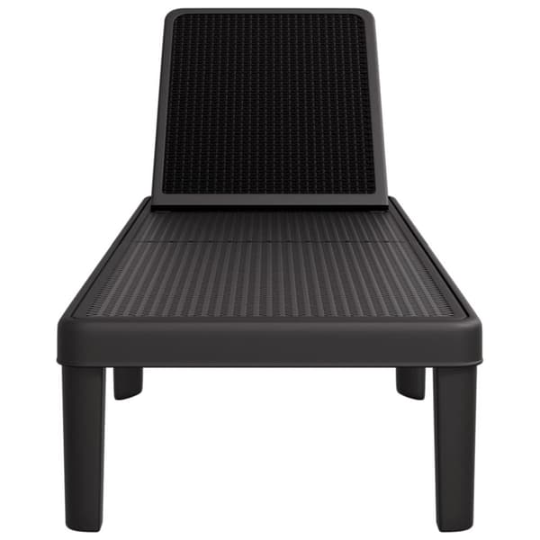 vidaXL Solsäng svart 159x57x83,5 cm polypropylen -  Solsängar