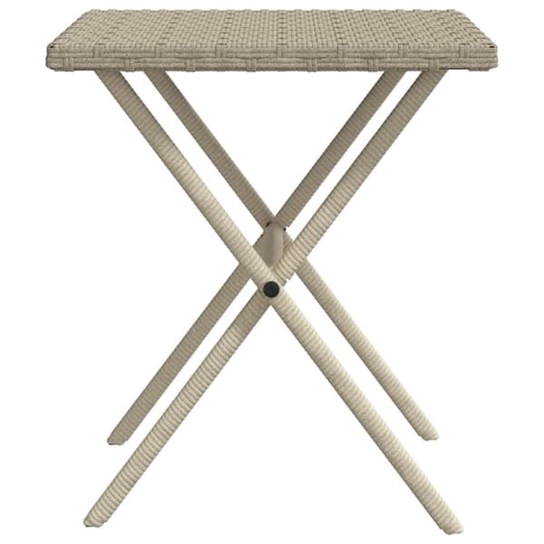 vidaXL liggestole 2 stk. med bord polyrattan lysegrå
