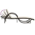 Miniatyrbillede 9 af 11: vidaXL liggestole 2 stk. med bord polyrattan brun