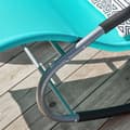 Miniatyrbillede 9 af 9: Rootz sæt med 2 havesenge - Solseng - Gyngestol - Åndbar syntetisk fiber - Aftagelig pude - Integrerede sidelommer - Belagte EVA-armlæn - 150 kg bæree