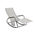 Miniatyrbild 1 av 8: Rootz Garden Rocking Lounger - Solstol - Trädgårdsstol - Ergonomisk design - Syntetfibertyg - Förvaringsficka - Stöder upp till 120 kg - 145cm x 84cm