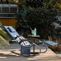 Miniatyrbillede 3 af 10: Rootz Havelounger - Solseng - Liggestol - Åndbar syntetisk fiber - Aftagelig pude - Integrerede sidelommer - Bløde EVA-armlæn - 150 kg bæreevne - Dime