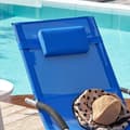 Pikkukuva 5 / 9: Rootz Garden Lounger - Aurinkotuoli - Lepotuoli - Hengittävä synteettinen kuitu - Irrotettava tyyny - Integroidut sivutaskut - Pehmeät EVA-käsinojat -