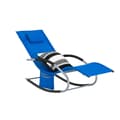 Pikkukuva 1 / 9: Rootz Garden Lounger - Aurinkotuoli - Lepotuoli - Hengittävä synteettinen kuitu - Irrotettava tyyny - Integroidut sivutaskut - Pehmeät EVA-käsinojat -