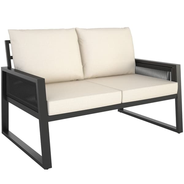 Havemøbelsæt Captive i reb-design - Sæt 1 (1 x sofa / 1 x bord / 2 x lænestole)