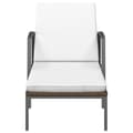 Miniatyrbillede 5 af 11: The Living Store liggestole 2 stk. med bord polyrattan brun -  Solsenge & liggestole