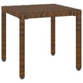 Miniatyrbillede 10 af 11: The Living Store liggestole 2 stk. med bord polyrattan brun -  Solsenge & liggestole