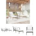 Miniatyrbillede 1 af 11: The Living Store liggestole 2 stk. med bord polyrattan brun -  Solsenge & liggestole