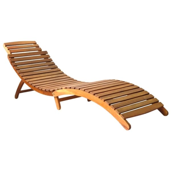 The Living Store liggestol massivt akacietræ brun -  Solsenge & liggestole