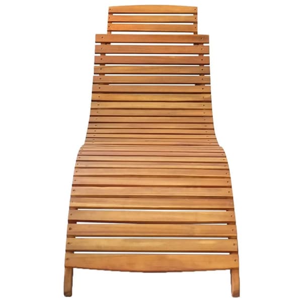 The Living Store Solsängar 2 st massivt akaciaträ -  Solsängar