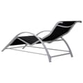 Miniatyrbillede 7 af 11: The Living Store liggestole 2 stk. med bord aluminium sort -  Solsenge & liggestole