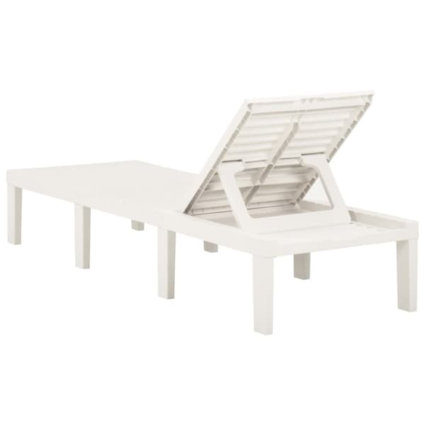 The Living Store Solsäng plast vit - Solsängar