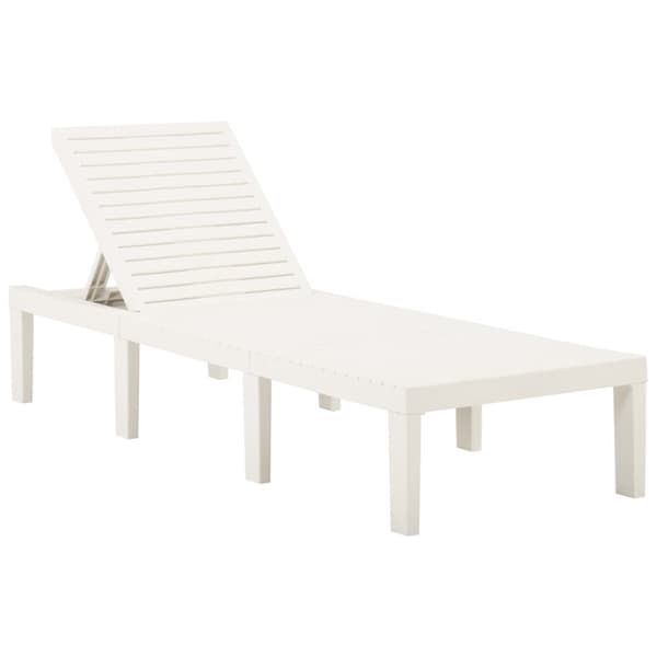 The Living Store Solsäng plast vit - Solsängar