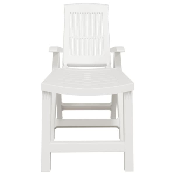 The Living Store havestol plastik hvid -  Solsenge & liggestole