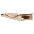 Miniatyrbillede 7 af 10: The Living Store liggestol 205x70x31,5 cm massivt fyrretræ -  Solsenge & liggestole
