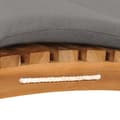 Miniatyrbillede 6 af 8: Solsenge & liggestole - Living foldbar liggestol med mørkegrå hynde massivt teaktræ