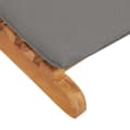 Miniatyrbillede 7 af 8: Solsenge & liggestole - Living foldbar liggestol med mørkegrå hynde massivt teaktræ