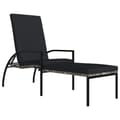 Miniatyrbillede 3 af 10: Solsenge & liggestole - Living liggestol med fodskammel polyrattan grå