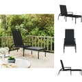 Miniatyrbillede 1 af 10: Solsenge & liggestole - Living liggestol med fodskammel polyrattan grå