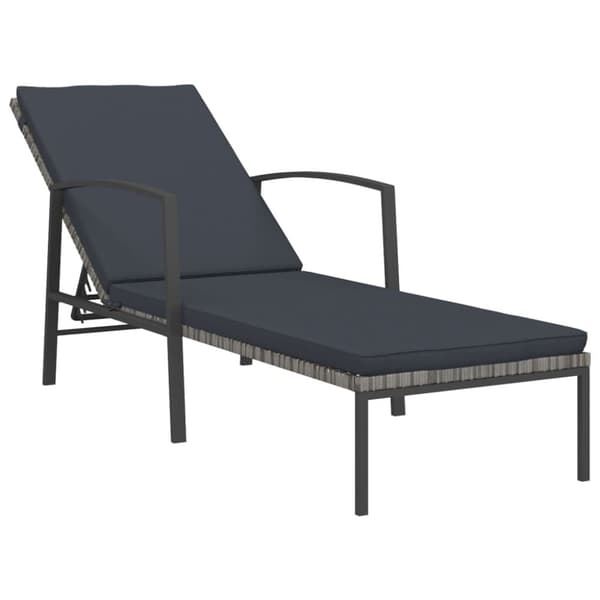 Solsängar - Living Solsängar 2 st med bord konstrotting grå