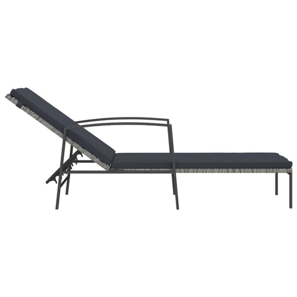 Solsängar - Living Solsängar 2 st med bord konstrotting grå