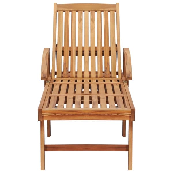 Solsenge & liggestole - Living liggestole 2 stk. med bord massivt teaktræ