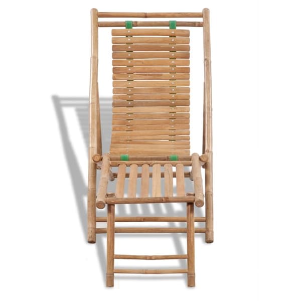 Solsängar - Living Solstol med fotstöd bambu