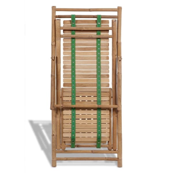 Solsängar - Living Solstol med fotstöd bambu