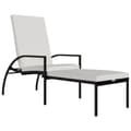Miniatyrbillede 3 af 10: Solsenge & liggestole - Living liggestol med fodskammel polyrattan sort