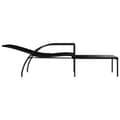 Miniatyrbillede 7 af 10: Solsenge & liggestole - Living liggestol med fodskammel polyrattan sort