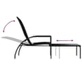 Miniatyrbillede 9 af 10: Solsenge & liggestole - Living liggestol med fodskammel polyrattan sort