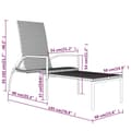 Miniatyrbillede 10 af 10: Solsenge & liggestole - Living liggestol med fodskammel polyrattan sort