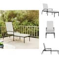Miniatyrbillede 1 af 10: Solsenge & liggestole - Living liggestol med fodskammel polyrattan sort